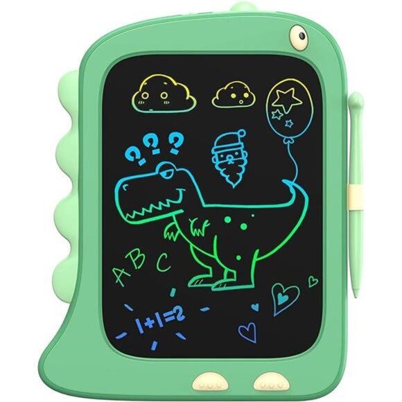 8.5 Inch LCD Doodle Board Tablet Toy - Green Dinosaur Drawing Pad for Kids - Picture 7 of 7